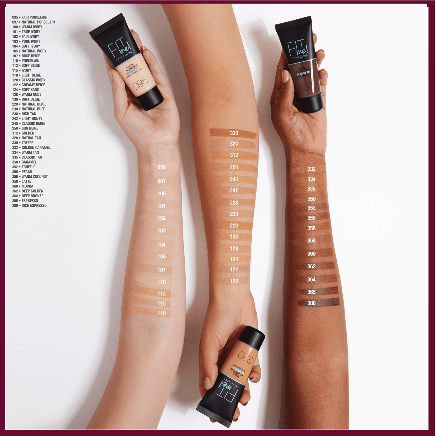 كريم أساس سائل مطفأ ومخمّل للمسام من Maybelline Fit Me