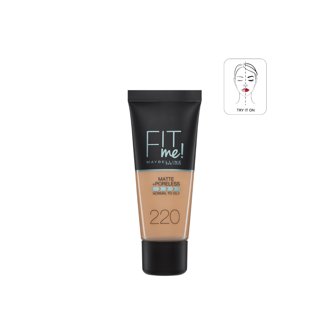 كريم أساس سائل مطفأ ومخمّل للمسام من Maybelline Fit Me