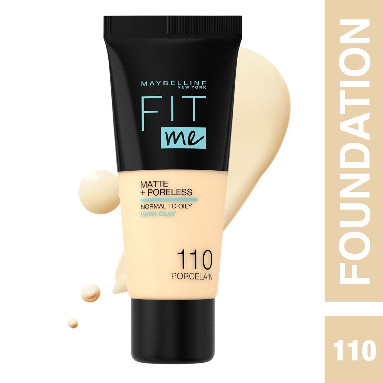 كريم أساس سائل مطفأ ومخمّل للمسام من Maybelline Fit Me