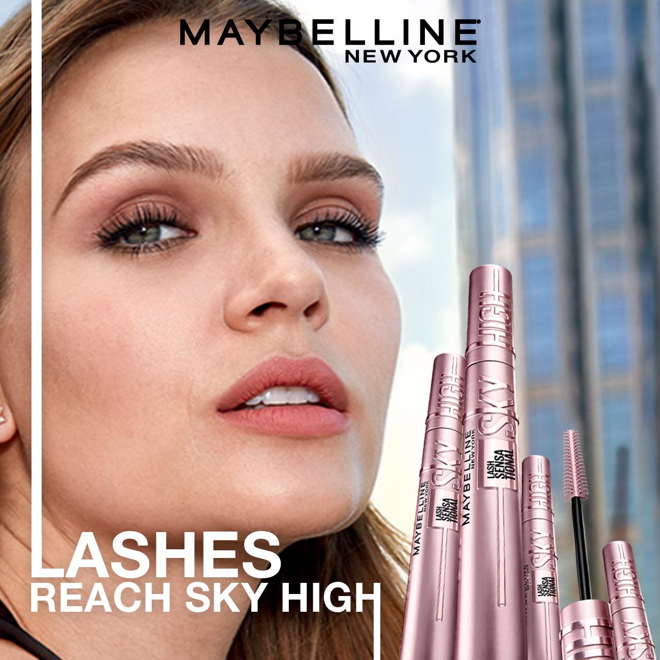 Maybelline Lash Sensational Sky High Washable Lengthening & Volumizing Mascara Black