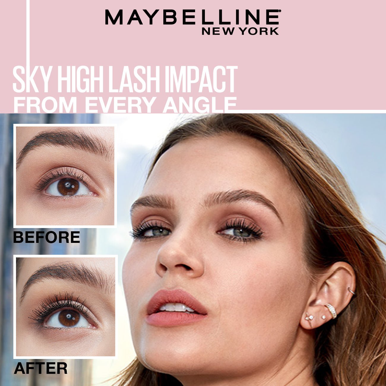 Maybelline Lash Sensational Sky High Washable Lengthening & Volumizing Mascara Black