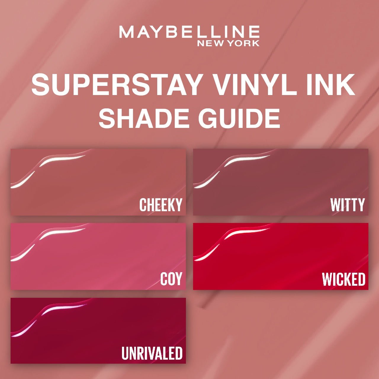 أحمر الشفاه السائل SuperStay Vinyl Ink من Maybelline