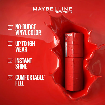 أحمر الشفاه السائل SuperStay Vinyl Ink من Maybelline