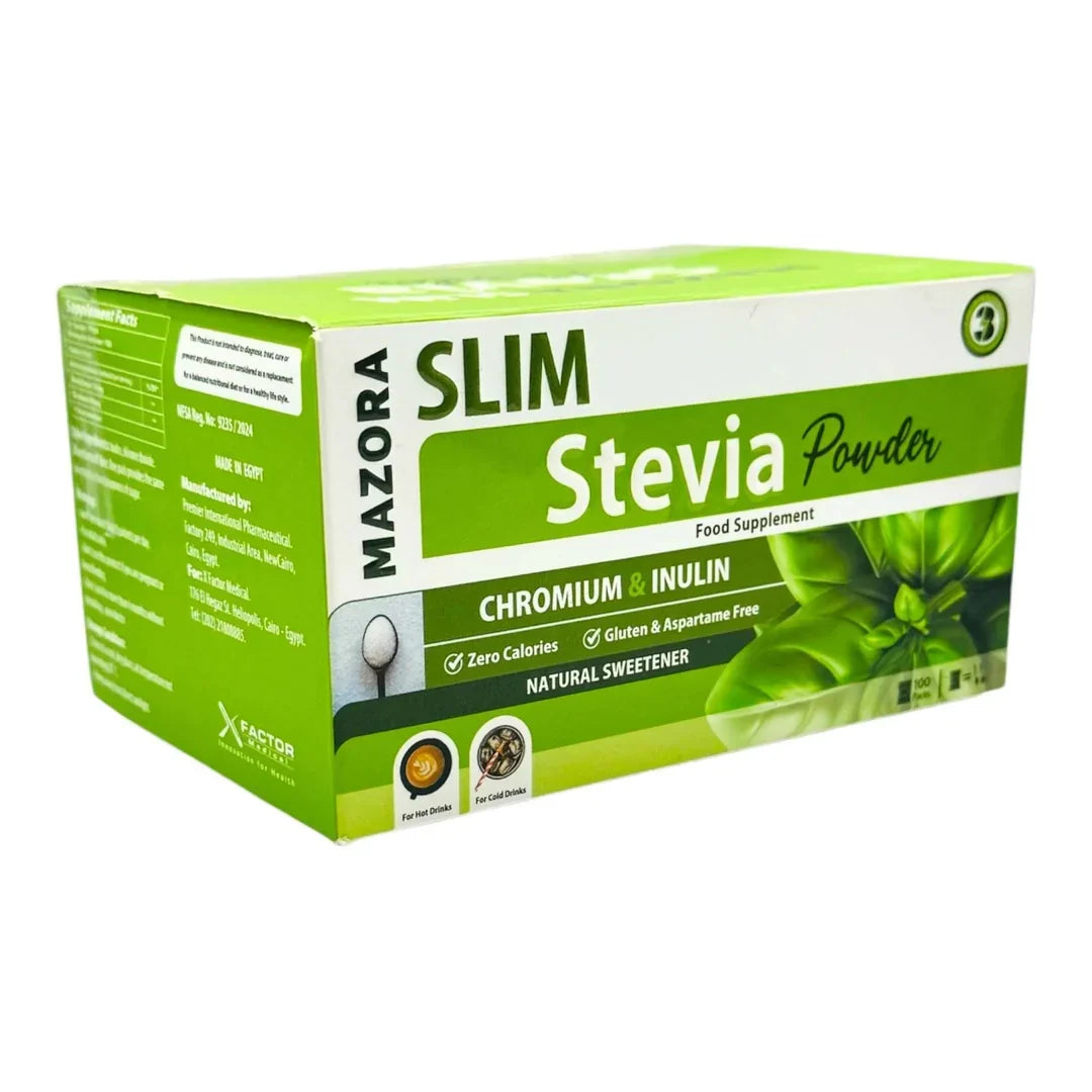 Mazora Slim Stevia Powder - 100 Sachets