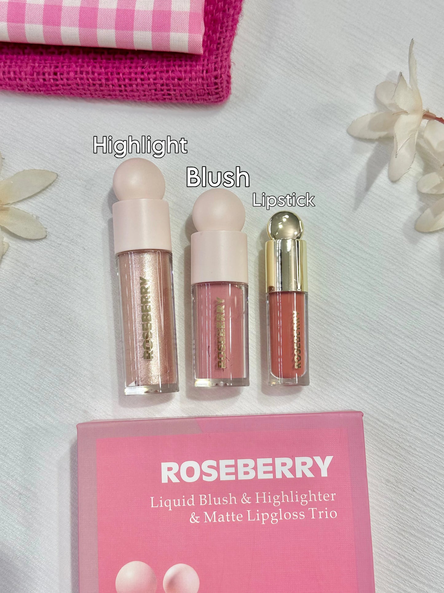 بوكس روز بيري Dupe rare beauty