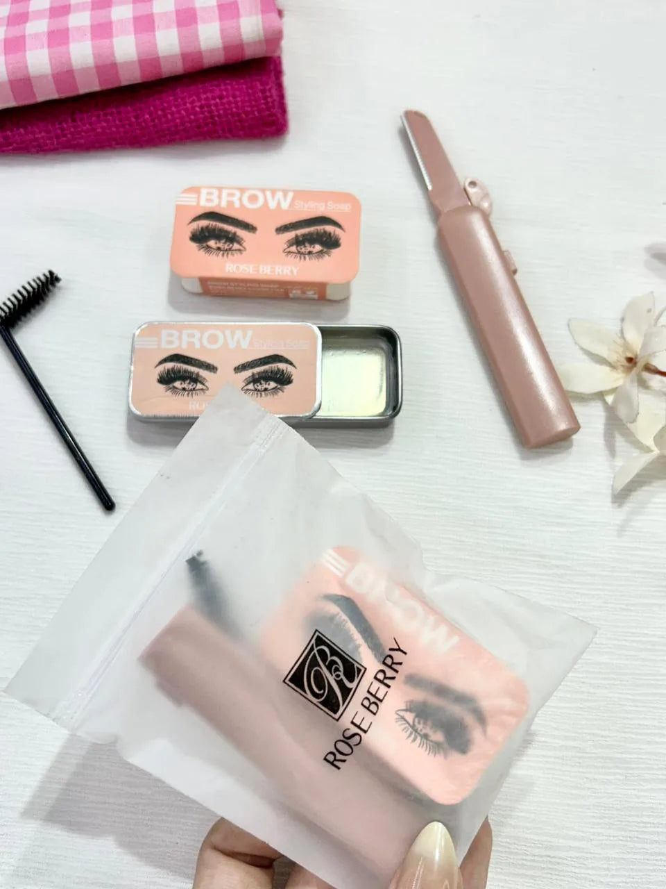 Rose Berry Eyebrow Set