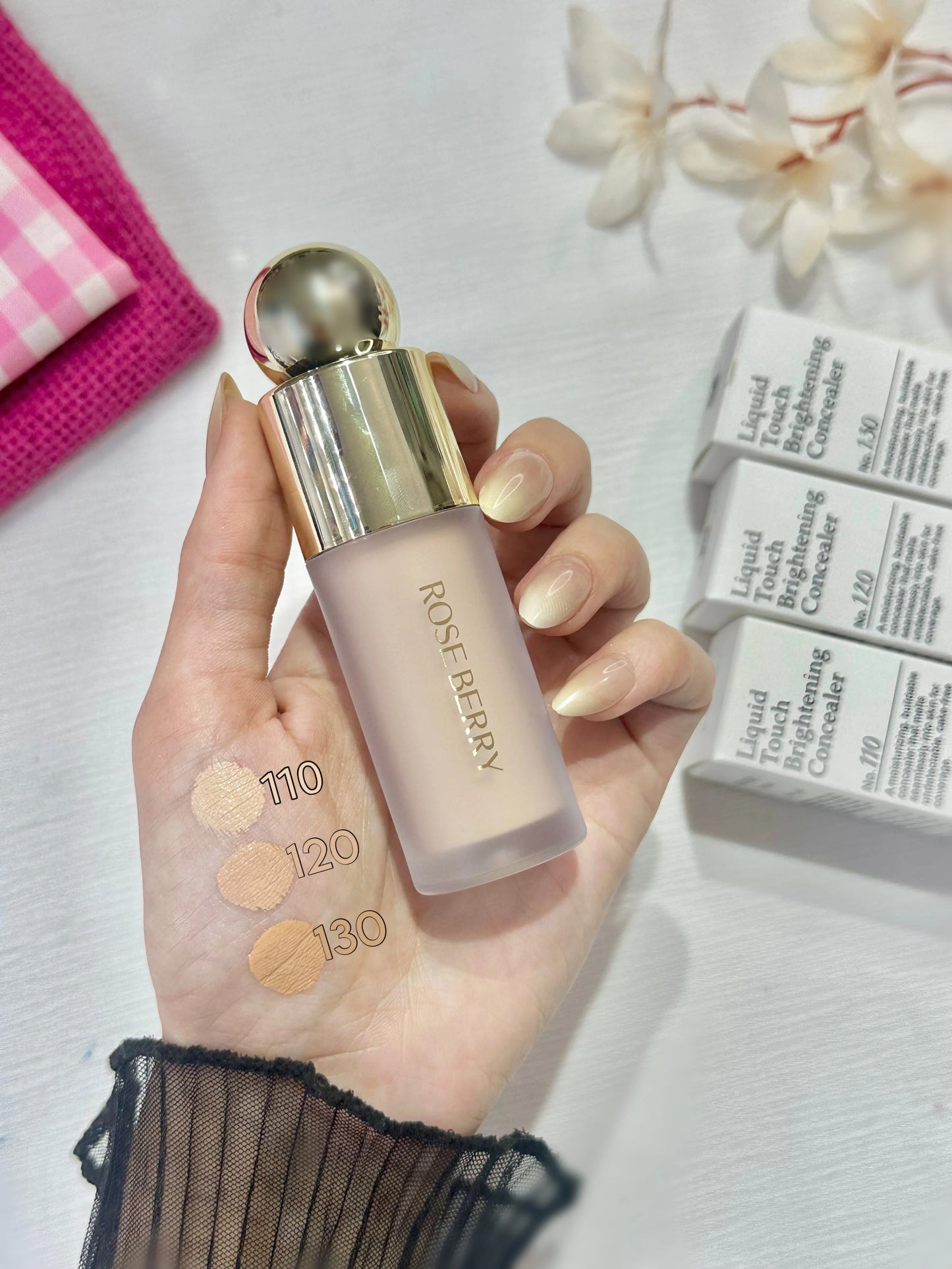 Roseberry concealer is a Rare Beauty dupe