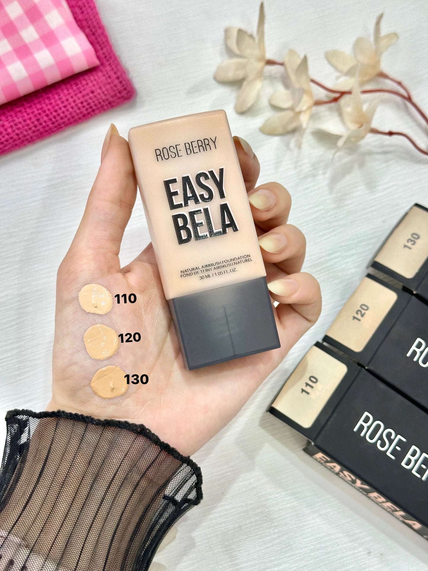 فاونديشن روز بيري Dupe Hudabeauty