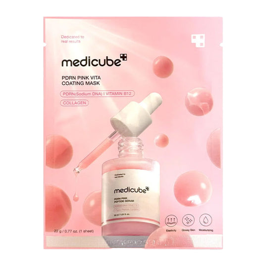 medicube pdrn pink peptide serum mask
