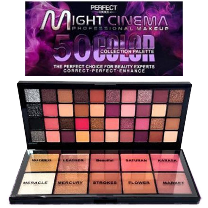 might cinema eyeshadow palette 50 colors model:5120