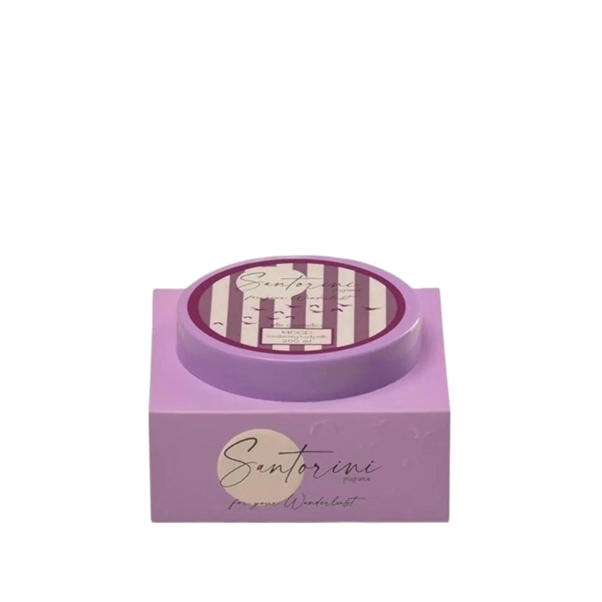 Mood santorini body milk 200ml will leave your skin soft and smelling all day - purple