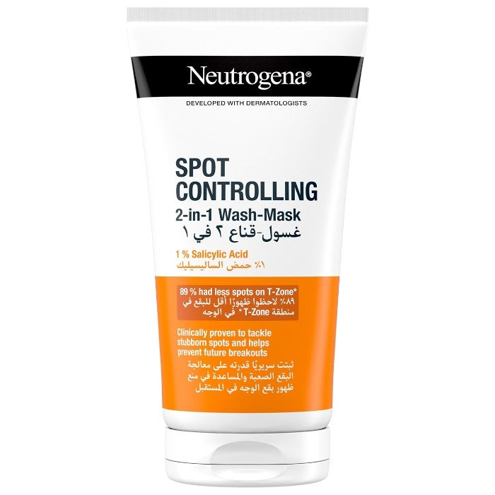 neutrogena spot controlling 2 in 1 wash mask 150ml
