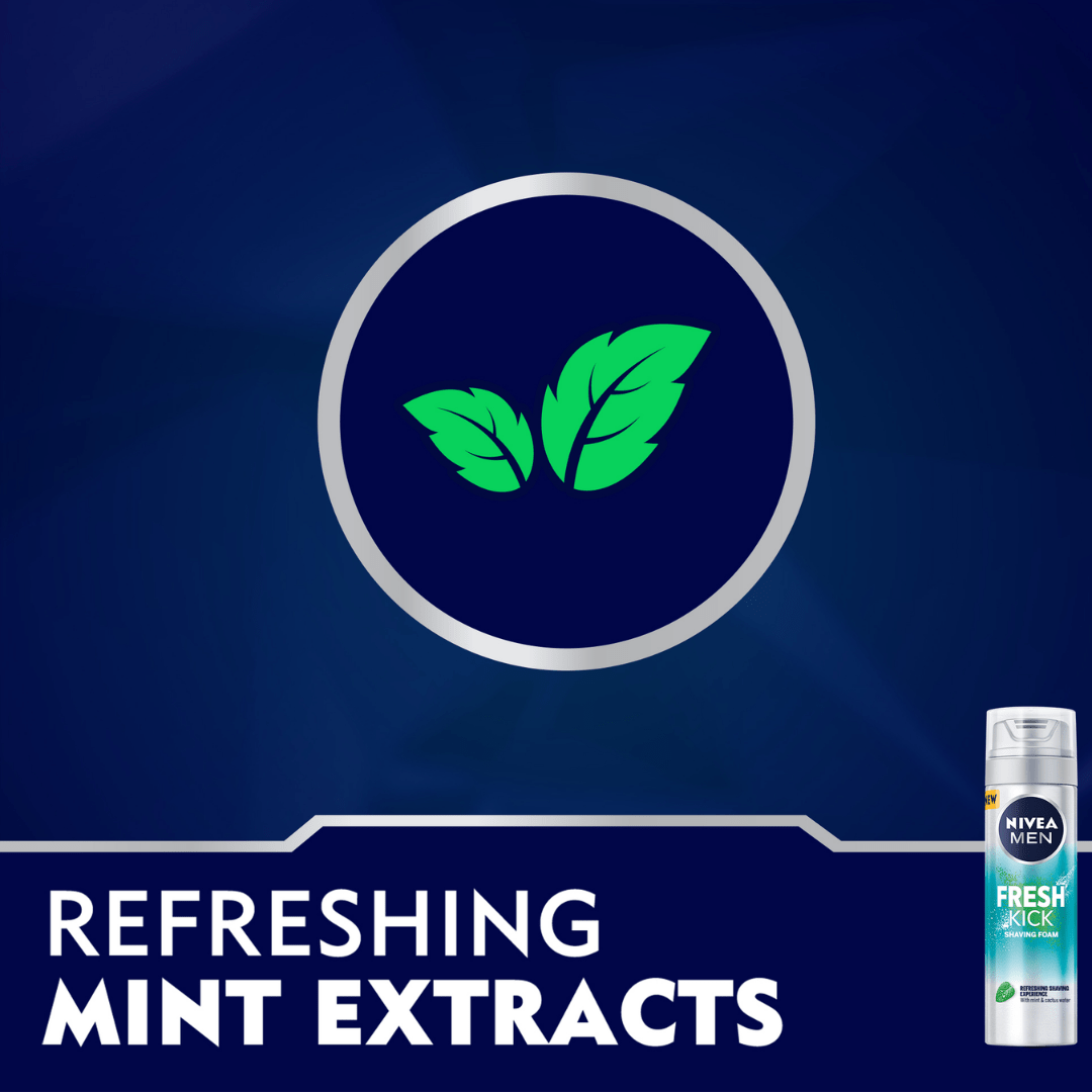 Nivea Men Cool Kick Shaving Foam