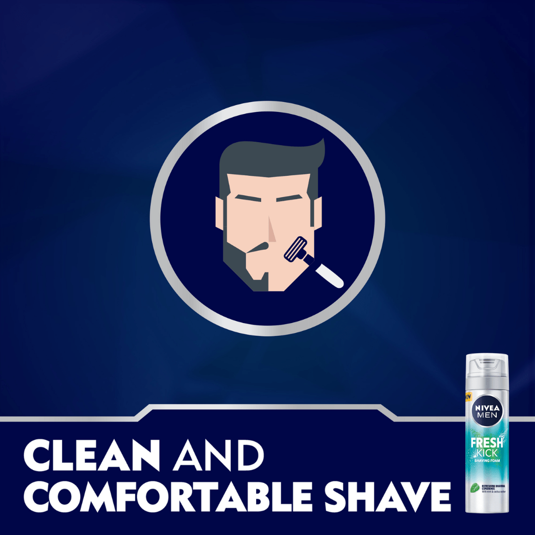 Nivea Men Cool Kick Shaving Foam