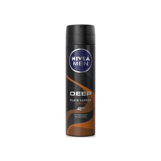 Nivea Men Deep Black Carbon Espresso Antiperspirant Spray 150ml