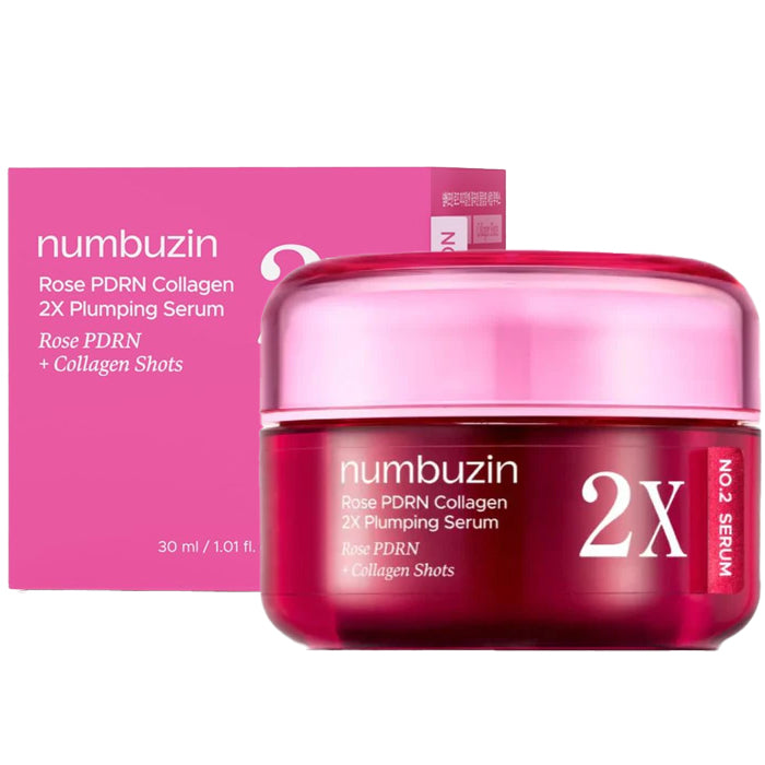 numbuzin rose pdrn collagen x2 plumping serum 30ml