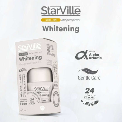 Starville Whitening Roll On Fragrance Free 60 ml