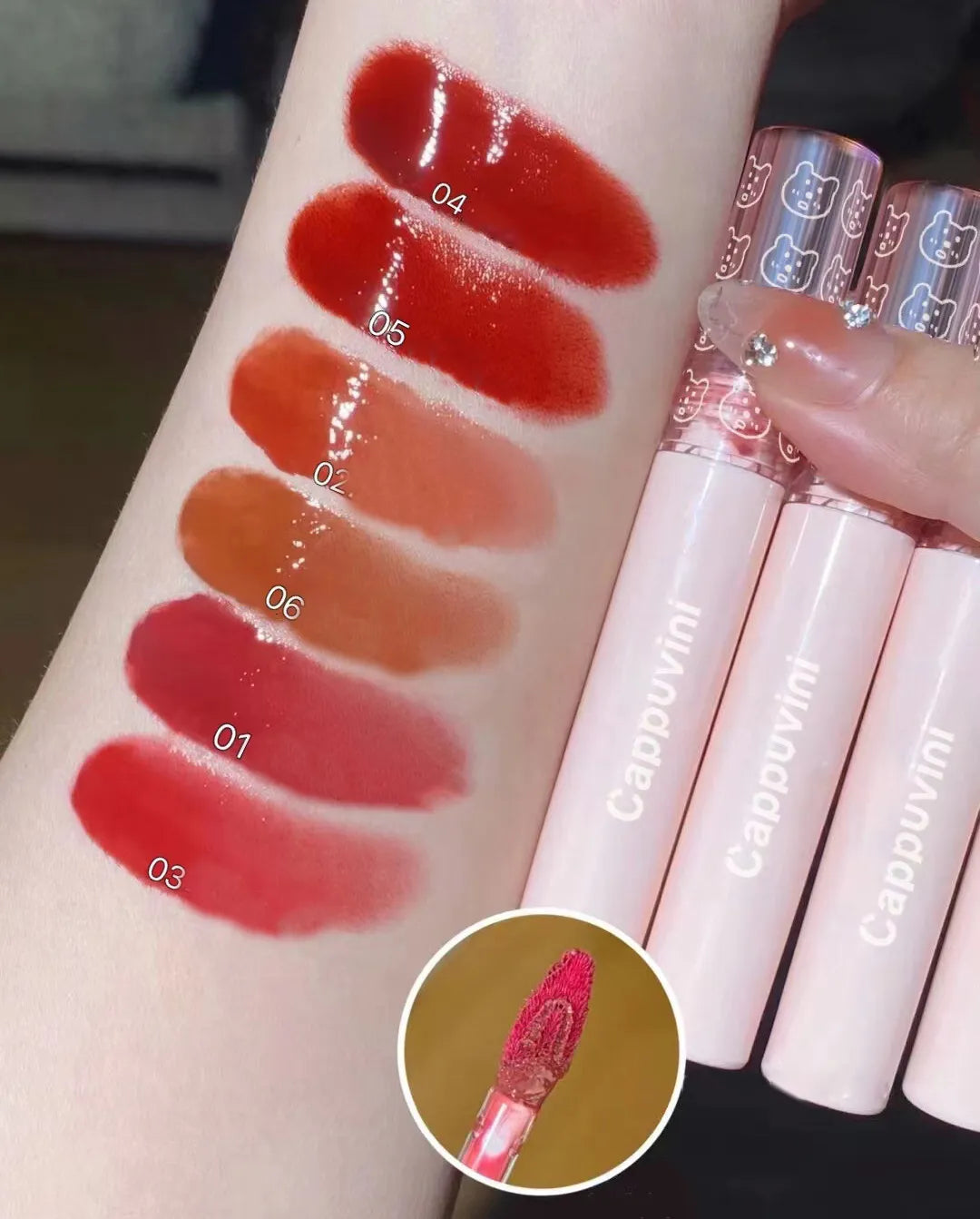 Cappuvini -mirror water gloss lip glaze.