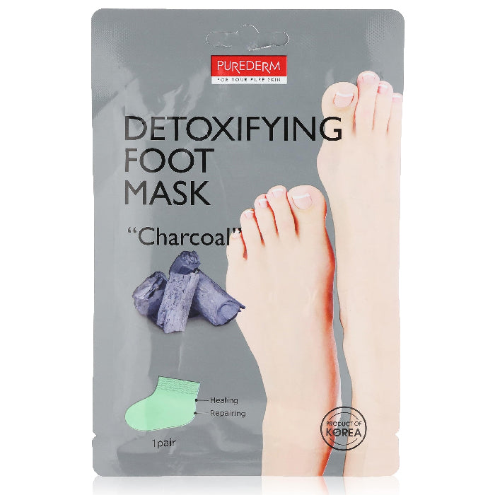 purederm charcoal detoxiifying foot mask