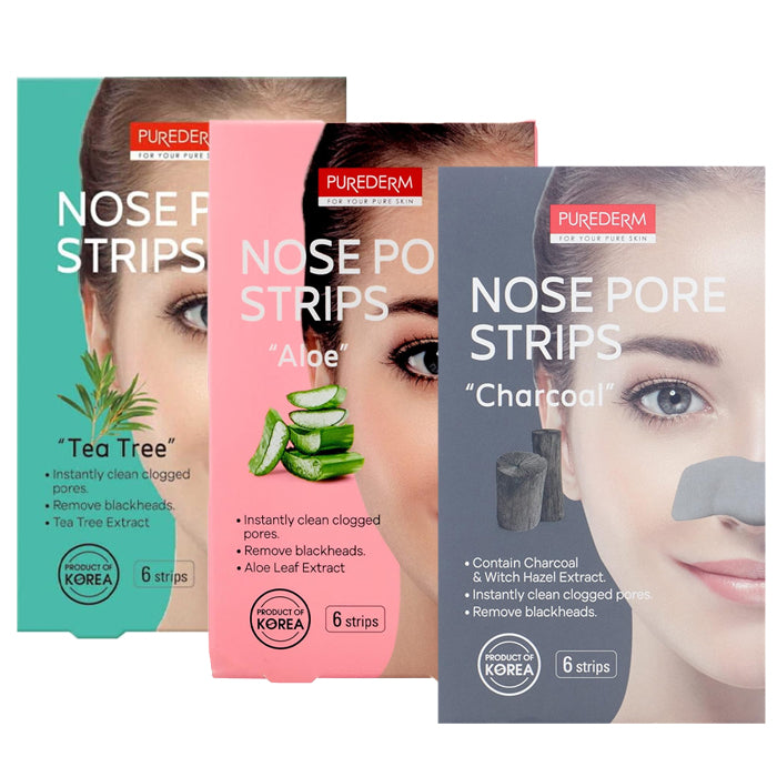 purederm nose pore strips 6 strips