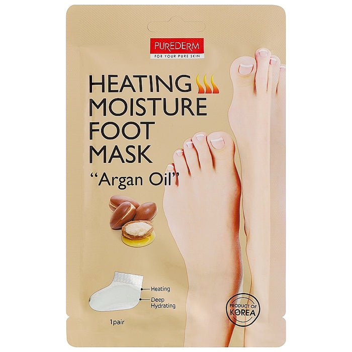 purederrm heating moisture foot mask