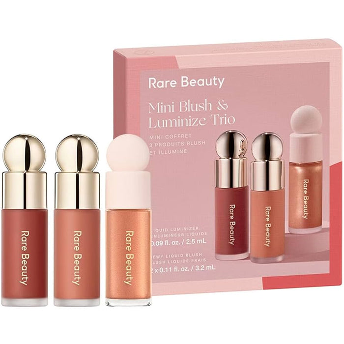 rare beauty mini blush & luminize trio