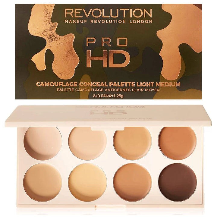 revolution pro hd camouflage conceal palette light