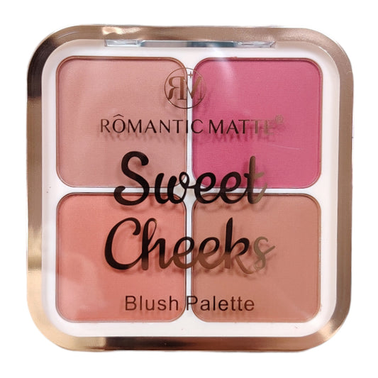 romantic matte sweet cheeks blush palette ry-0183