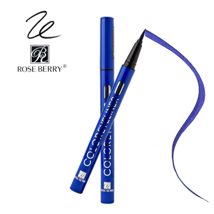 rose berry blue eyeliner