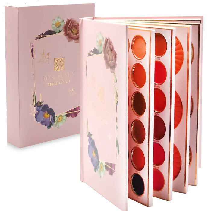 rose berry book type make up pink kit