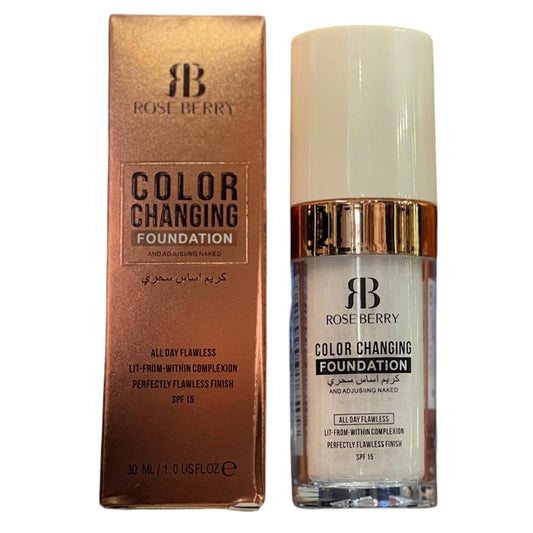 rose berry color changing foundation 30ml