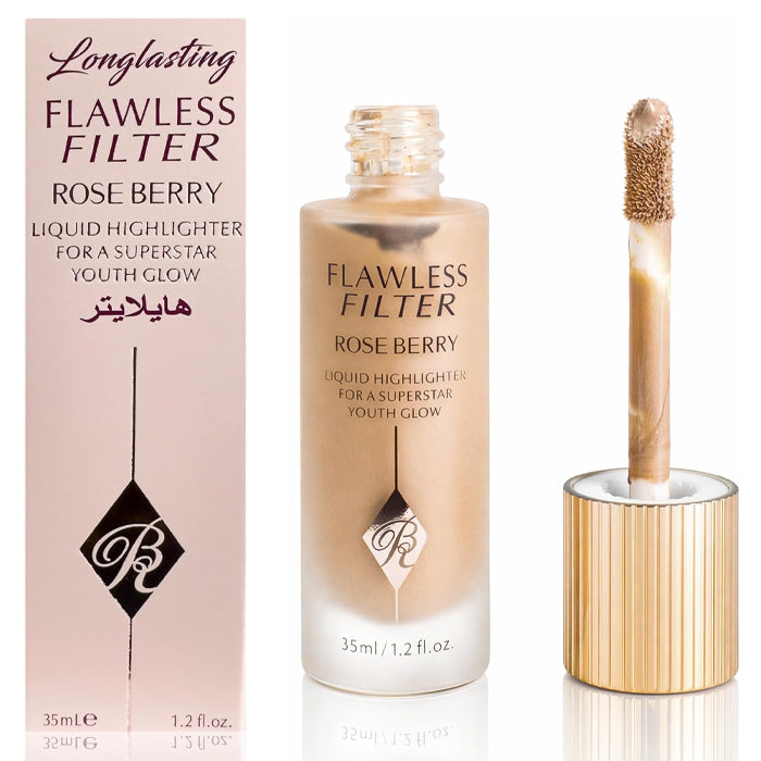 rose berry flawless liquid highlighter 50ml