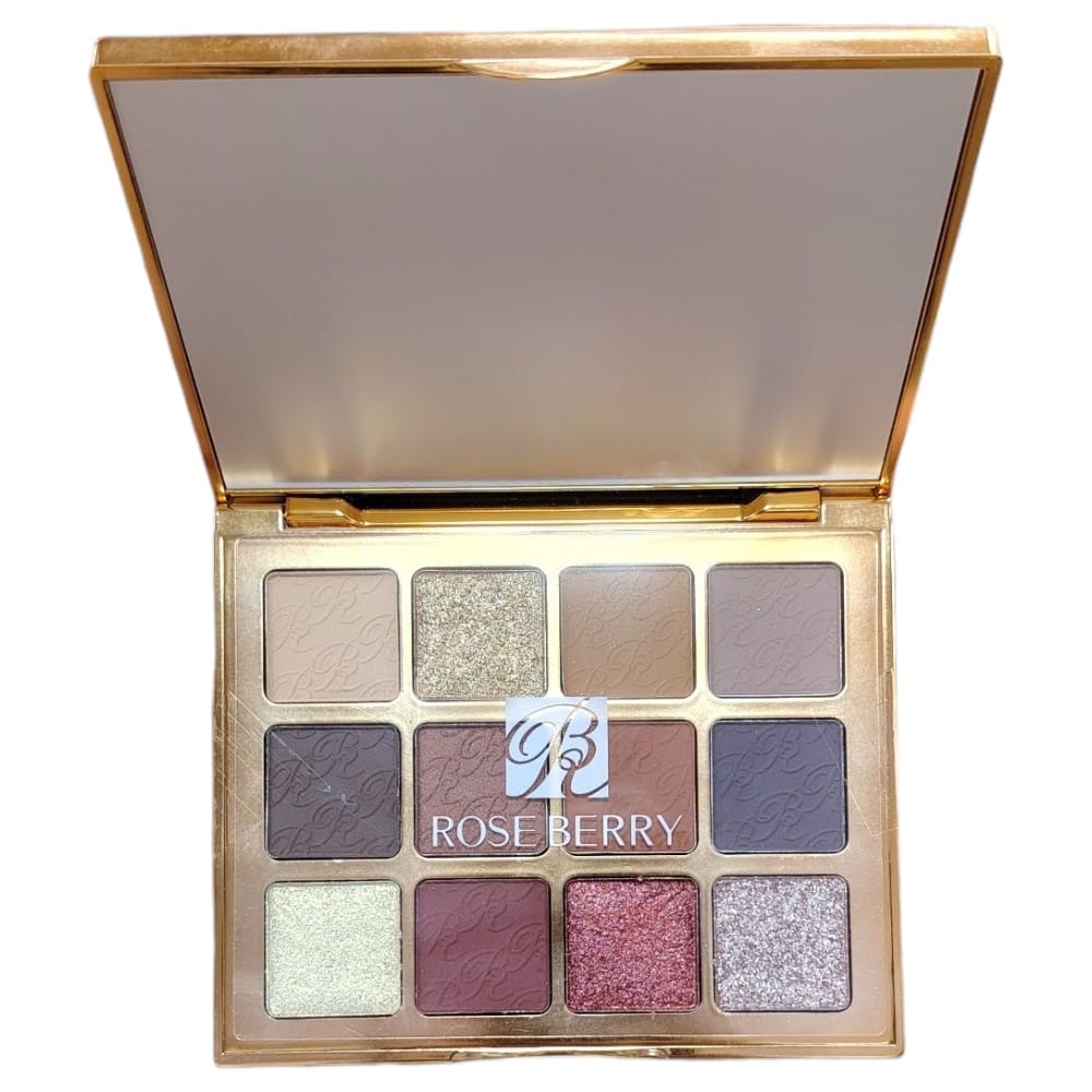 rose berry perfectly real 12 colors eyeshadow palette model:1092