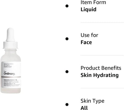 The Ordinary Hyaluronic Acid 2% + B5 2nd generation 30ml (International Version)