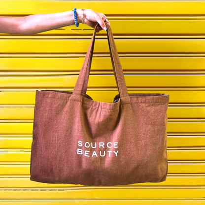 The Big Source Beauty Tote - Cafe