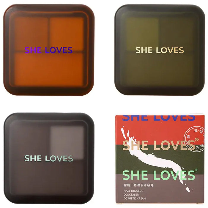 she loves hazy tricolor concealer cream