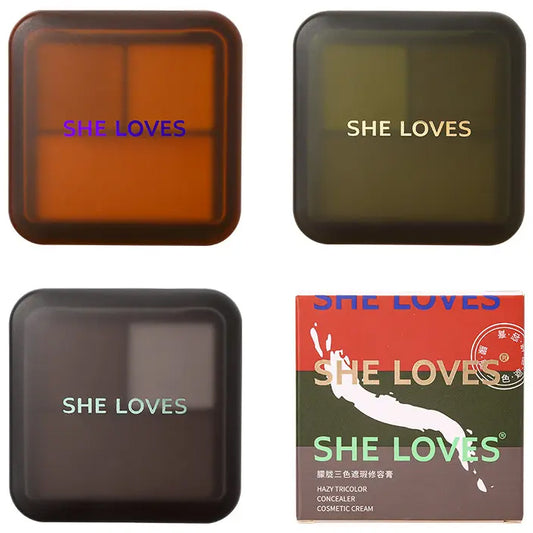 she loves hazy tricolor concealer cream