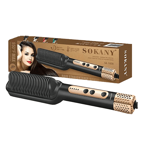 sokany hair straightner brush sk-1008