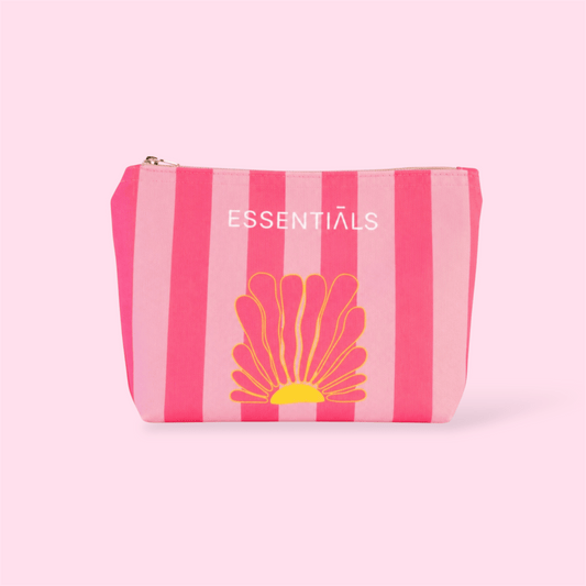 Sol Stripe Cosmetics Pouch