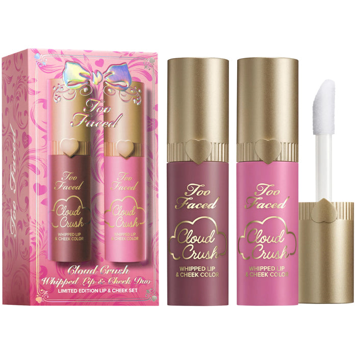 too faced cloud crush whipped lip & cheek duo set
