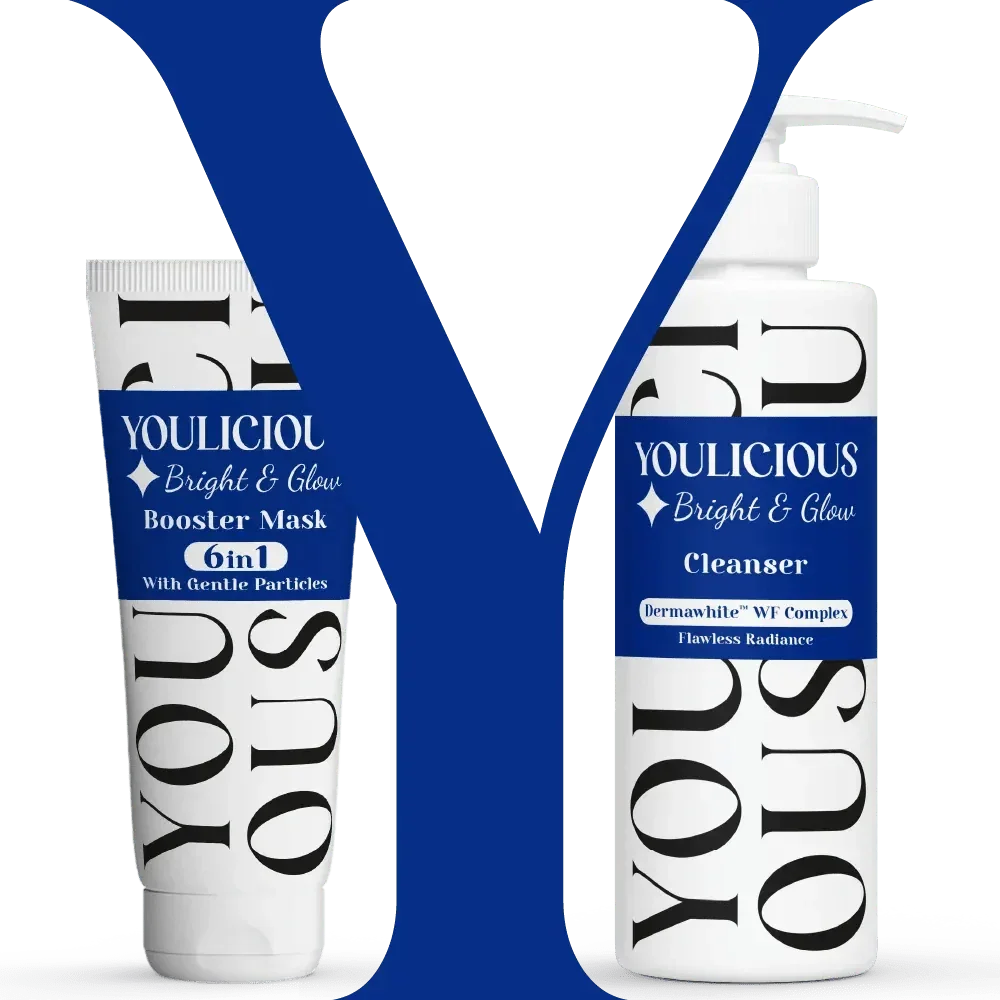 Youlicious bright & glow booster mask +cleanser