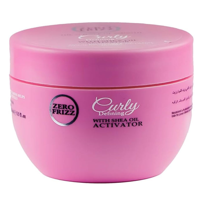 zero frizz curly defining with shea oil activator 250ml